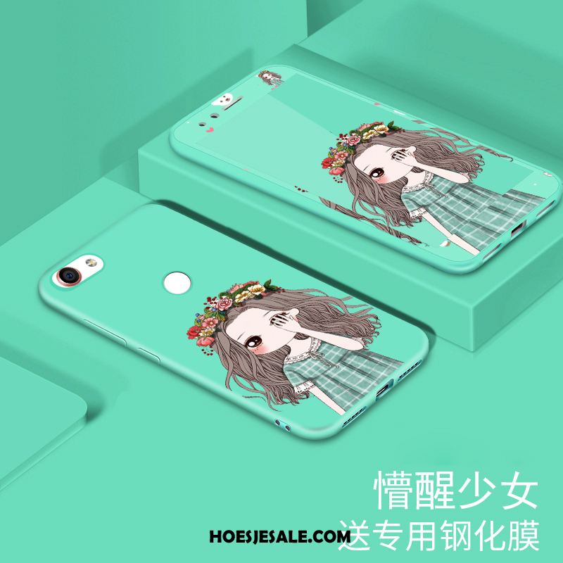 Huawei Y6 Pro 2017 Hoesje Mobiele Telefoon Skärmskydd Tempereren Spotprent Zacht Aanbiedingen