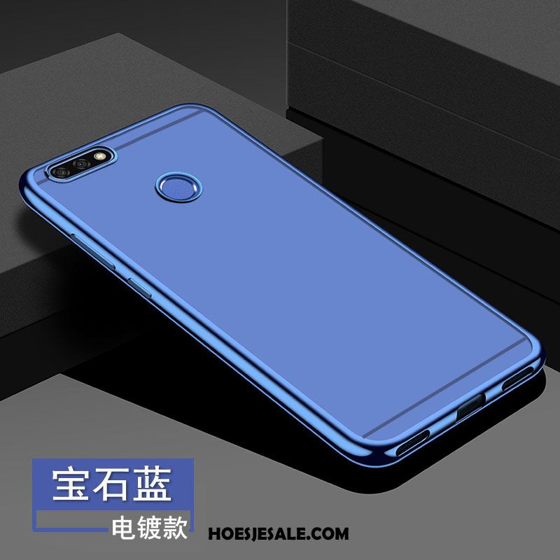 Huawei Y7 2018 Hoesje Bescherming Blauw All Inclusive Mobiele Telefoon Hoes Online