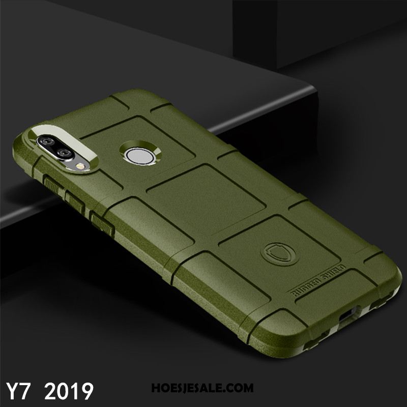 Huawei Y7 2019 Hoesje Bescherming Mobiele Telefoon Trendy Merk Groen All Inclusive Kopen