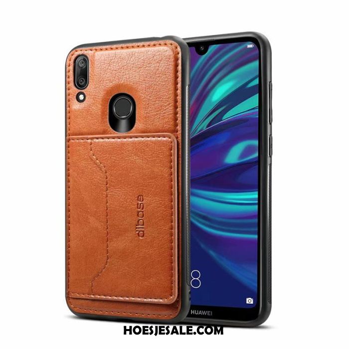 Huawei Y7 2019 Hoesje Mobiele Telefoon Hoes Bescherming Folio Winkel