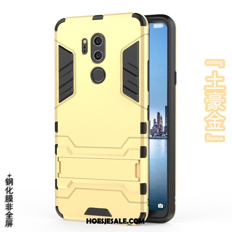 Lg G7 Thinq Hoesje All Inclusive Anti-fall Ster Hard Goud Kopen