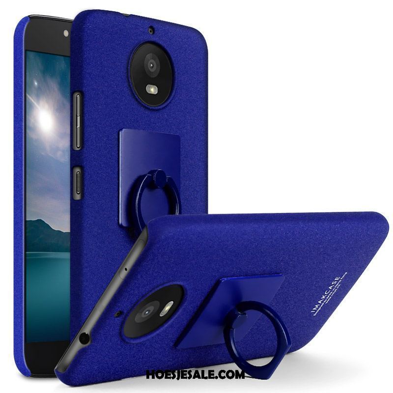 Moto G5s Plus Hoesje Schrobben Blauw Mobiele Telefoon Ring Hard Sale