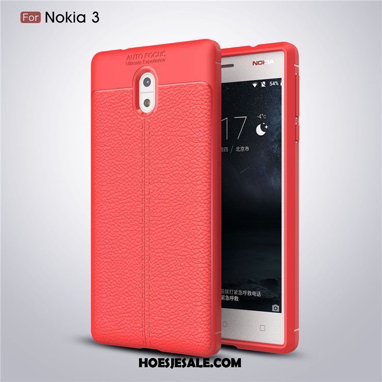 Nokia 3 Hoesje Mobiele Telefoon Zacht Trend Rood Siliconen Online
