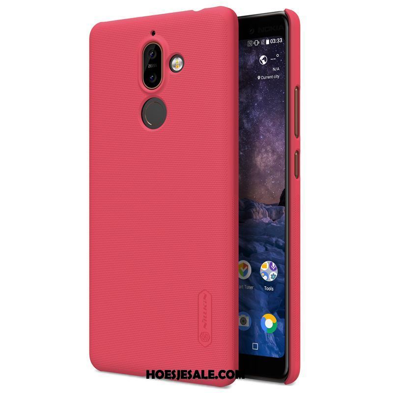 Nokia 7 Plus Hoesje Goud Mobiele Telefoon Rood Eenvoudige Schrobben Goedkoop