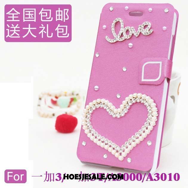 Oneplus 3t Hoesje Bescherming Roze Trend Mobiele Telefoon Leren Etui Sale