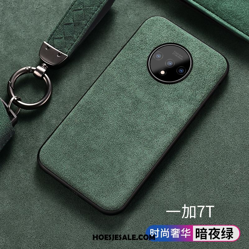 Oneplus 7t Hoesje Siliconen All Inclusive Suede Luxe Hoes Sale