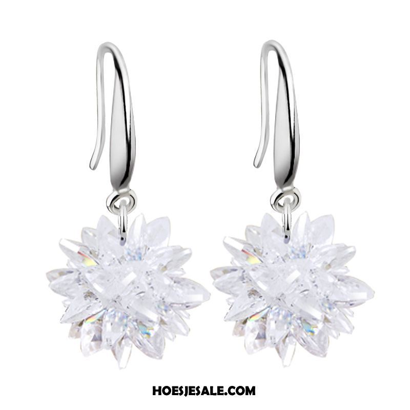 Oorbellen Dames Accessoires Kristal Zuiver Bloemen Elegante Online