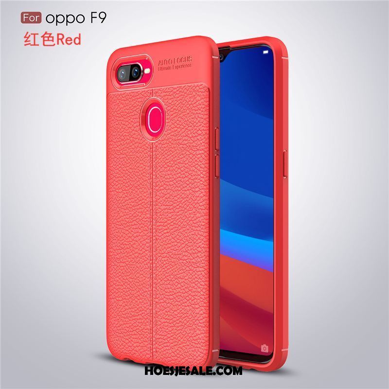 Oppo F9 Hoesje Rood Mobiele Telefoon Persoonlijk Patroon Mode Goedkoop