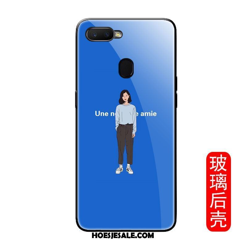 Oppo F9 Starry Hoesje Blauw Anti-fall Mobiele Telefoon Persoonlijk All Inclusive Kopen
