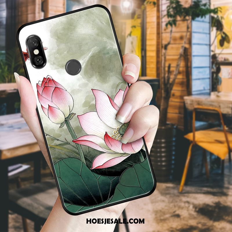 Redmi Note 6 Pro Hoesje Hoes Bloemen Bescherming Rood Mobiele Telefoon Sale