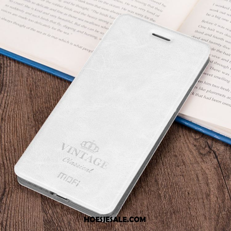 Redmi Note 6 Pro Hoesje Rood Echt Leer Anti-fall Mobiele Telefoon Wit Sale
