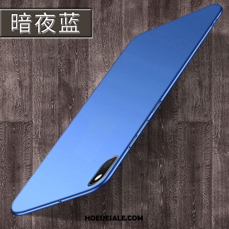 Samsung Galaxy A10 Hoesje Anti-fall Effen Kleur Blauw Hard Bedrijf Online