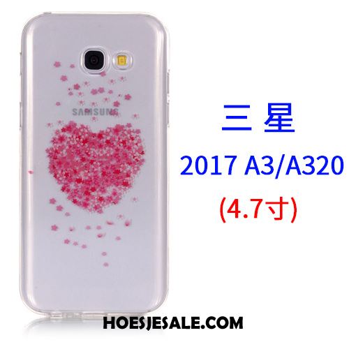 Samsung Galaxy A3 2017 Hoesje Mobiele Telefoon Ster Roze Siliconen Scheppend Online