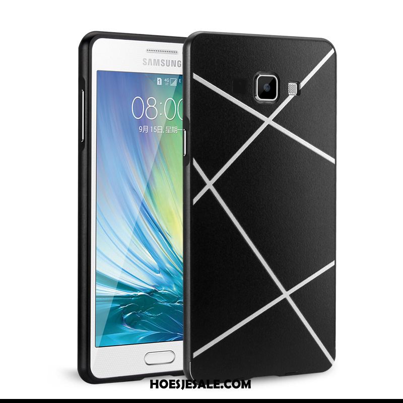 Samsung Galaxy A5 2016 Hoesje Spiegel Ster Zwart Metaal Omlijsting Kopen