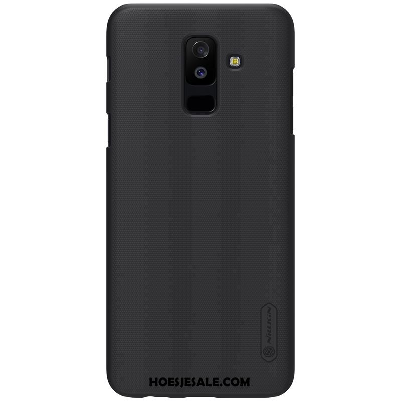 Samsung Galaxy A6+ Hoesje Zwart Goud Mobiele Telefoon Antislip Hard Kopen