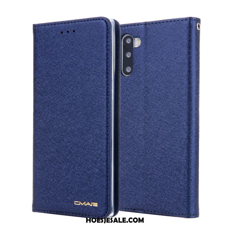 Samsung Galaxy Note 10 Hoesje All Inclusive Anti-fall Blauw Folio Mobiele Telefoon Sale