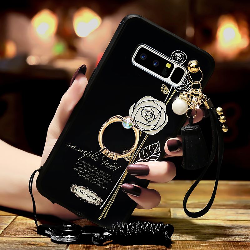 Samsung Galaxy Note 8 Hoesje Scheppend Zwart Zacht Mobiele Telefoon Ster Goedkoop