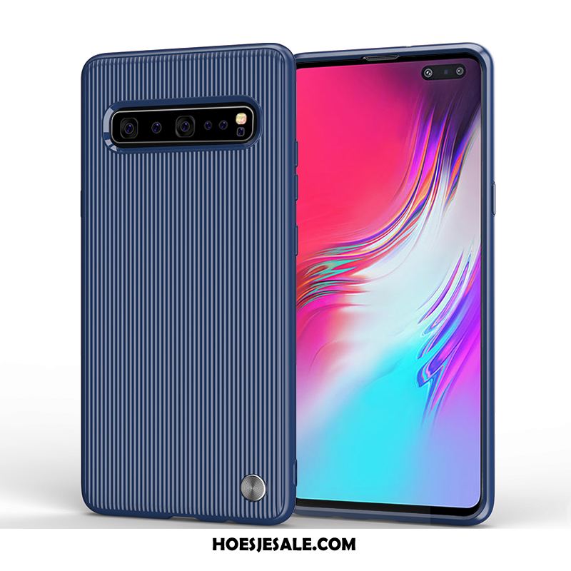 Samsung Galaxy S10 5g Hoesje Blauw All Inclusive Ster Hoes Anti-fall Goedkoop