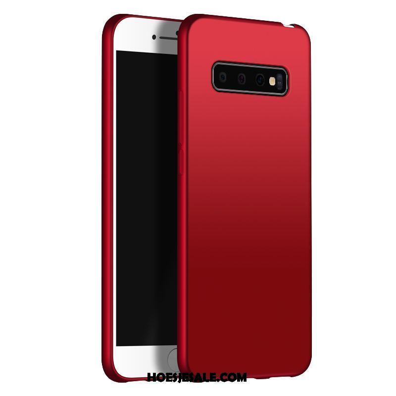 Samsung Galaxy S10+ Hoesje Rood Schrobben Scheppend Zacht Persoonlijk Sale
