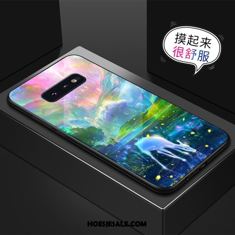 Samsung Galaxy S10e Hoesje Ster Mobiele Telefoon Glas Groen Scheppend Kopen