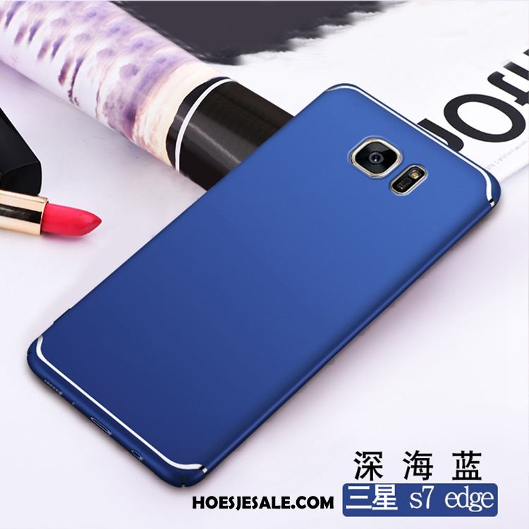 zout Pennenvriend Steken Samsung Galaxy S7 Edge Hoesje Ster Hoes Bescherming Mobiele Telefoon Blauw  Korting