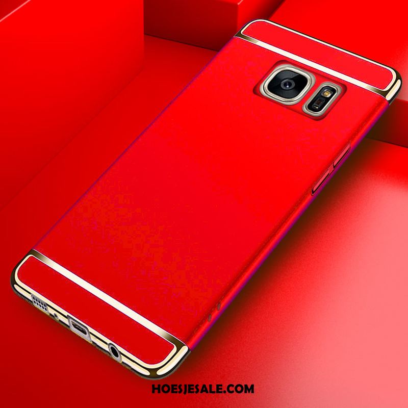 Samsung Galaxy S7 Hoesje Anti-fall Hard Ster Rood Mobiele Telefoon Goedkoop