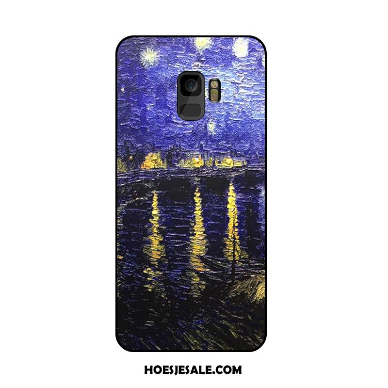 Samsung Galaxy S9 Hoesje Olieverfschilderij Ster Hoge Hanger Mobiele Telefoon Korting