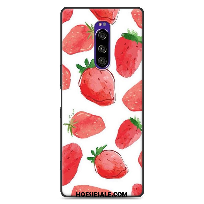 Sony Xperia 1 Hoesje Rood Grappig Bescherming Zacht Hoes Online