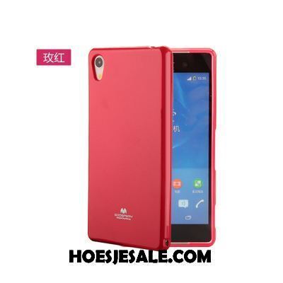 Sony Xperia Xa1 Plus Hoesje Mobiele Telefoon Hoes Zacht Rood Roze