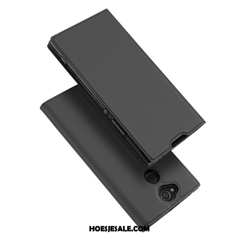 Sony Xperia Xa2 Ultra Hoesje Hoes Leren Etui Bescherming Folio Zwart Online