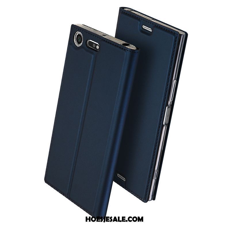 Sony Xperia Xz Premium Hoesje Folio Mobiele Telefoon Donkerblauw Hoes Bescherming Kopen