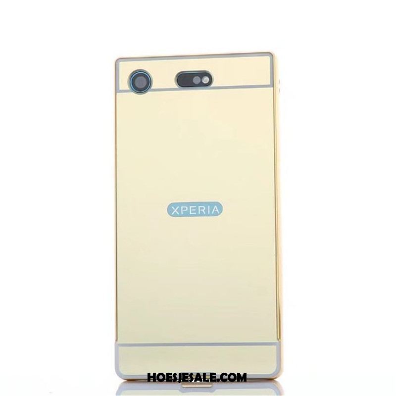 Sony Xperia Xz1 Compact Hoesje Goud Metaal Hoes Omlijsting Mobiele Telefoon Sale