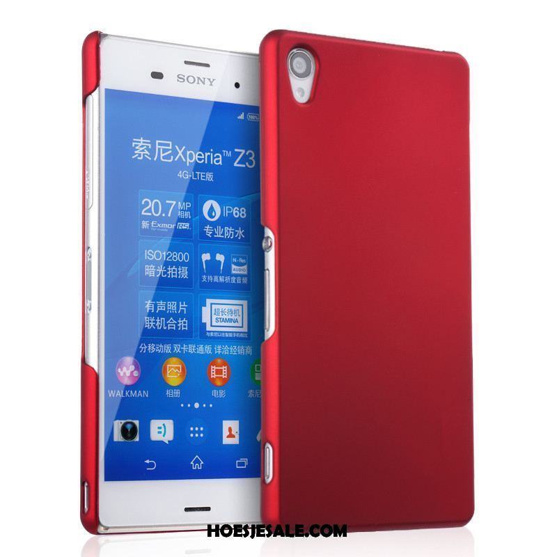 Sony Xperia Z3+ Hoesje Mobiele Telefoon Bescherming Hoes Schrobben Rood Sale