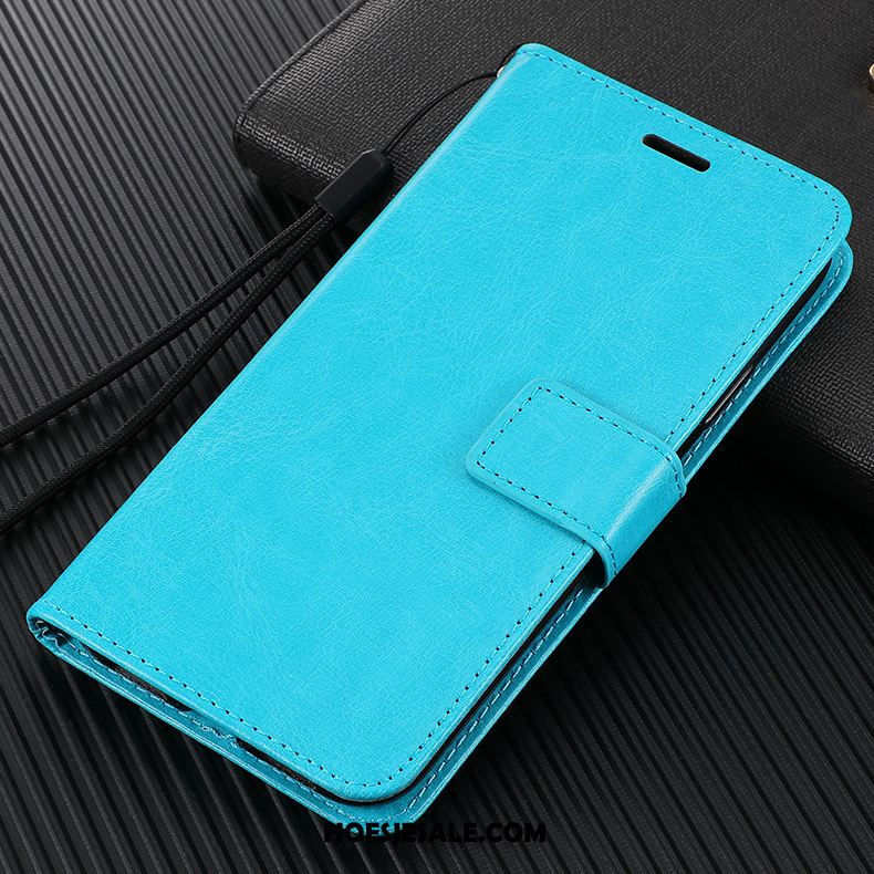 Xiaomi Mi 10 Hoesje Blauw Clamshell Hoes Anti-fall Hanger Sale