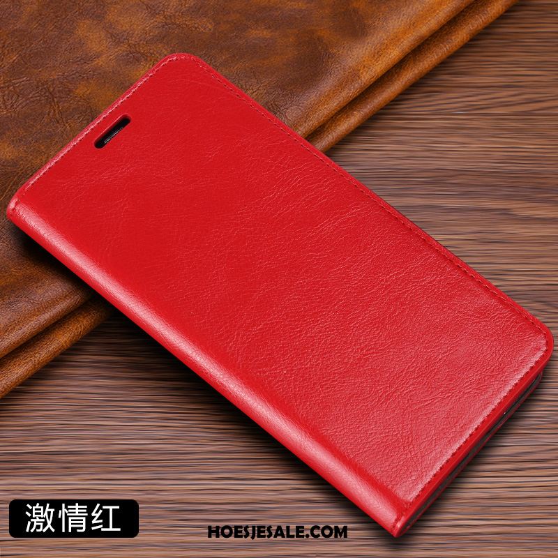 Xiaomi Mi 10 Hoesje Mobiele Telefoon Vouw Mini Leren Etui Rood Goedkoop