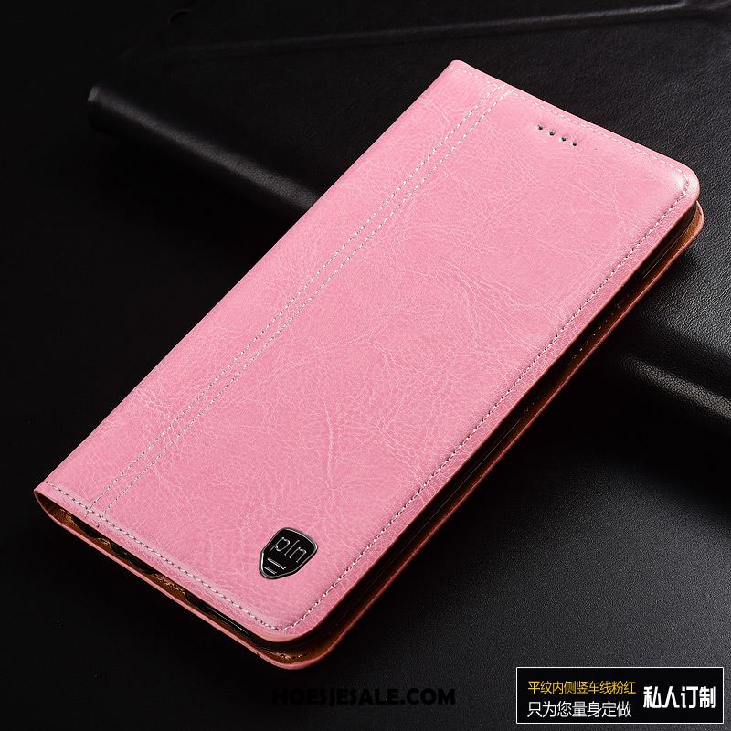 Xiaomi Mi 10 Pro Hoesje Mode Leren Etui Roze Bedrijf Anti-fall Sale