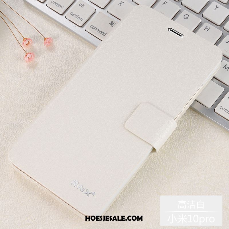 Xiaomi Mi 10 Pro Hoesje Wit Clamshell Bescherming Leren Etui Mini Kopen