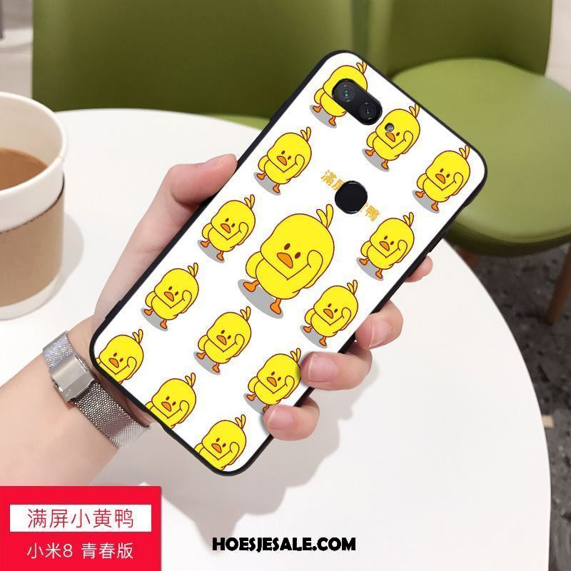 Xiaomi Mi 8 Lite Hoesje Mooie Trendy Merk Wit Jeugd Geel Kopen