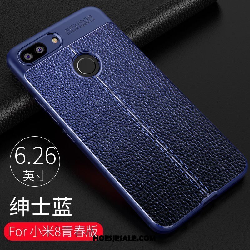 Xiaomi Mi 8 Lite Hoesje Persoonlijk Hoes Blauw Scheppend Anti-fall Goedkoop