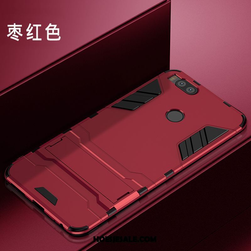 Xiaomi Mi A1 Hoesje Hoes Zacht Anti-fall Rood Mini Goedkoop