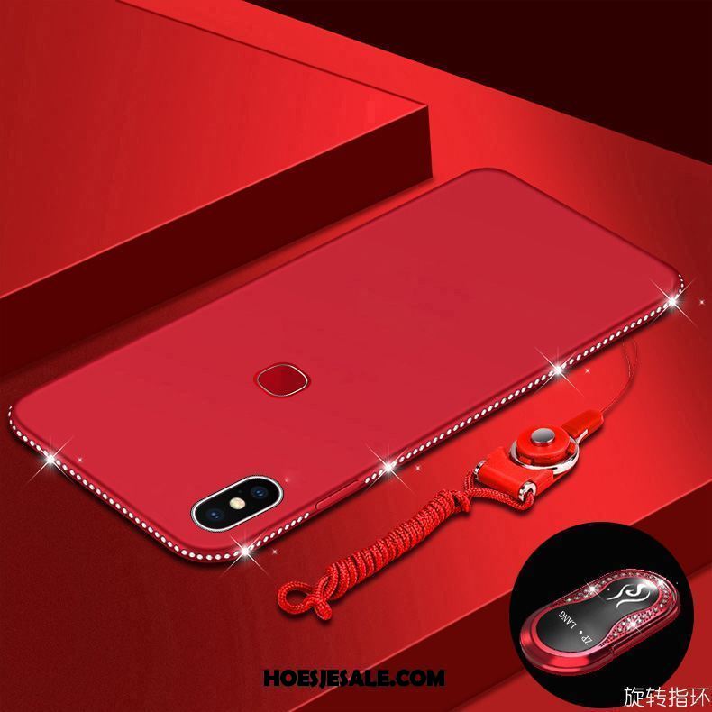 Xiaomi Mi A2 Hoesje Zacht Strass Bescherming Mobiele Telefoon Rood Sale