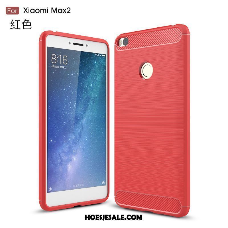 Xiaomi Mi Max 2 Hoesje Anti-fall Siliconen Bescherming Mini Rood Korting