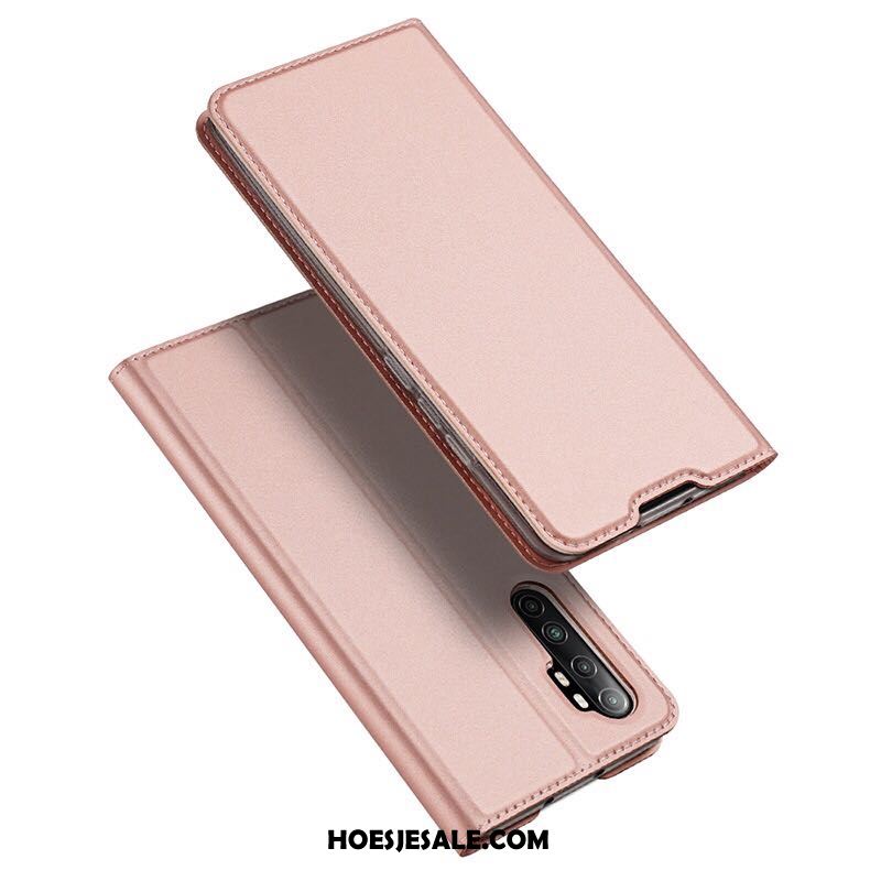 Xiaomi Mi Note 10 Lite Hoesje Mobiele Telefoon Roze Bedrijf Leren Etui Mini Online