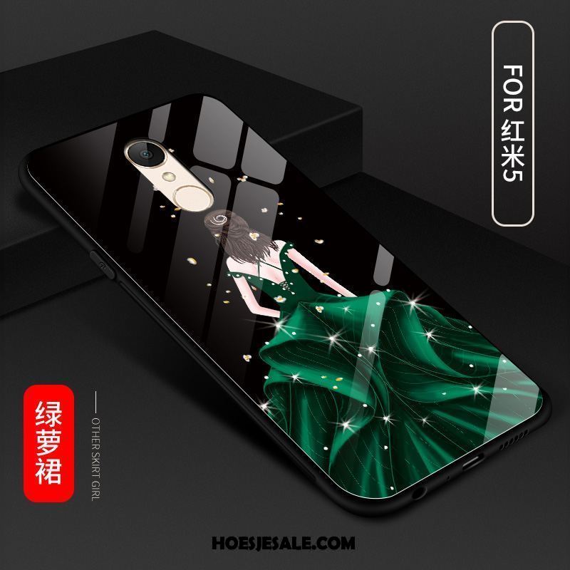 Xiaomi Redmi 5 Hoesje Rood Anti-fall Zwart Eenvoudige Mobiele Telefoon Online
