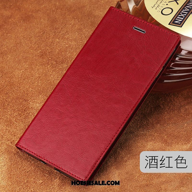 Xiaomi Redmi 6a Hoesje Clamshell High End Kwaliteit Luxe Echt Leer Online