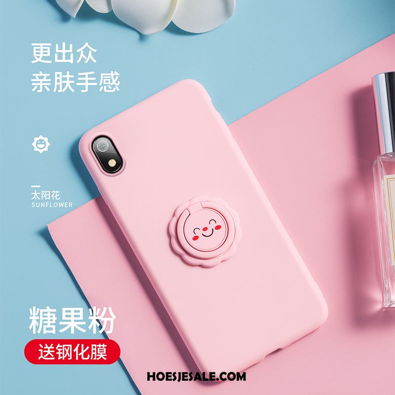 Xiaomi Redmi 7a Hoesje Roze Ondersteuning Persoonlijk Anti-fall Ring Sale