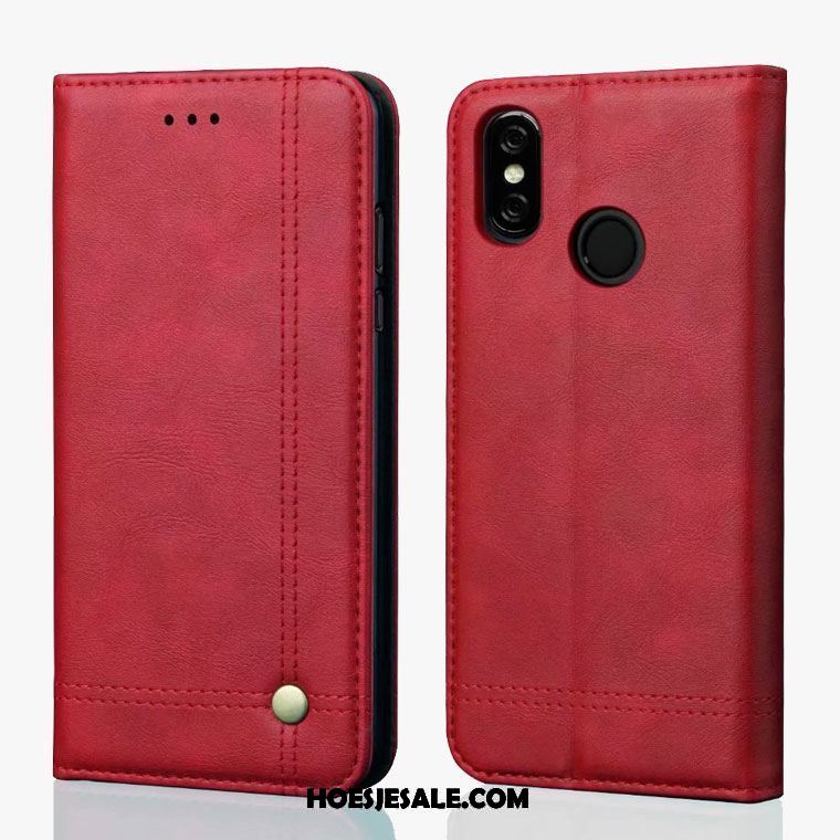 Xiaomi Redmi S2 Hoesje Rood Folio Bescherming Mobiele Telefoon Hoes Goedkoop