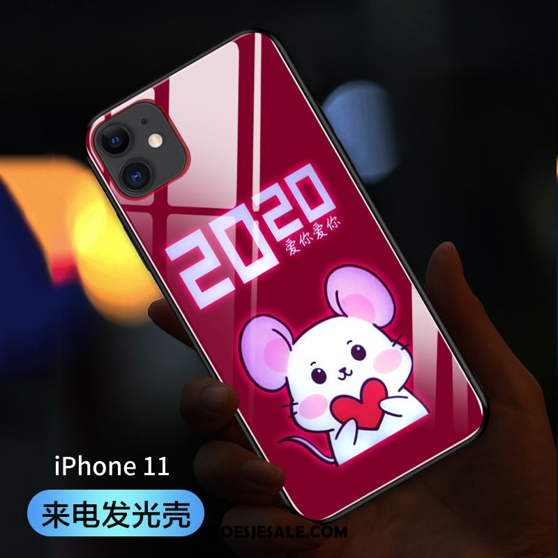 iPhone 11 Hoesje Vreugdevol Rat Rood Mobiele Telefoon Anti-fall Sale