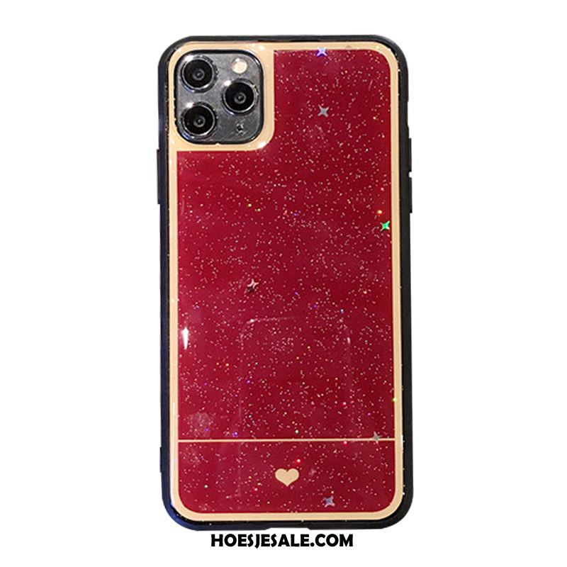 iPhone 11 Pro Max Hoesje All Inclusive Hoes Roze Anti-fall Rood Korting