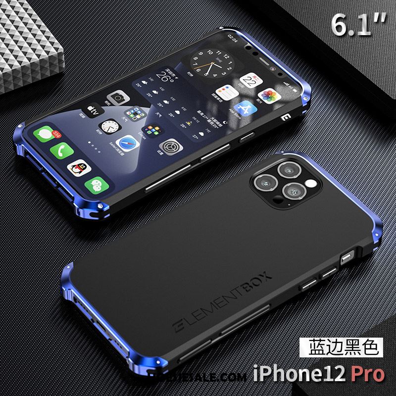 iPhone 12 Pro Hoesje Bescherming Metaal All Inclusive Anti-fall Siliconen Sale